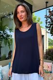 Essential Jersey Layering Vest Navy